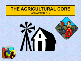 THE AGRICULTURAL CORE