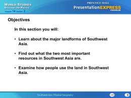Southwest Asia: Physical Geography