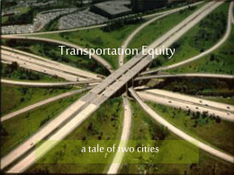 Transportation Equity