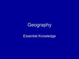 Geography - Bingham`s Place