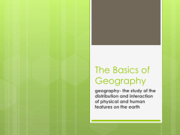The Basics of Geography