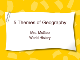 5 Themes of geography - Moore Public Schools