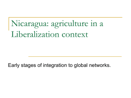 Nicaragua: agriculture in a Liberalization context