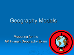 Geography Models Powerpoint