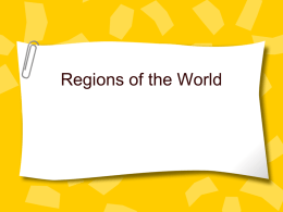 Regions of the World - geography-bbs