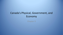 Canada physical economy government