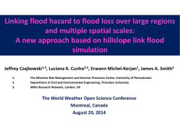 Hazard to loss: Inland flood modeling in the Delaware River