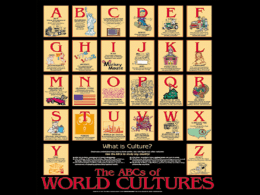 The ABC`s of Culture
