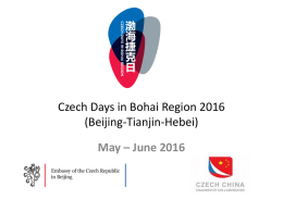 Czech Days in Bohai Region 2016 (Beijing-Tianjin
