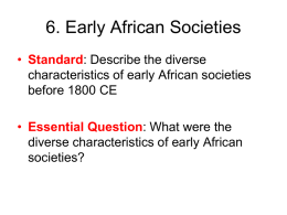 SSWH6 African Societies