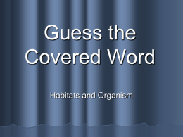 Guess the Covered Word