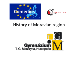 History of southmoravian region