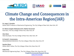Climate Change and Consequences in the Intra