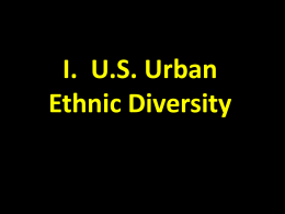 11 Urban Ethnic Diversity