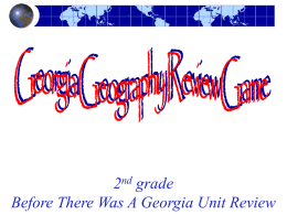 Georgia Geography Review Game