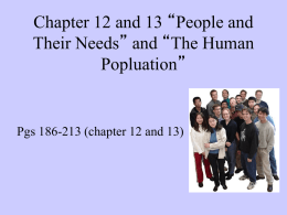 Chapter 13: Human Population