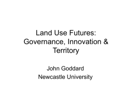 Land Use Futures: Governance, Innovation