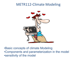 Lecture 11: Climate Modeling
