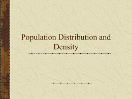 Lesson 2: Population Density and Concentration