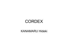 cordex - G-RSM