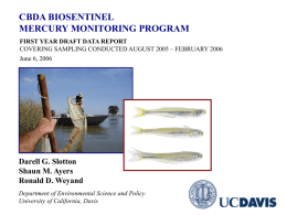 Biosentinel Fish Monitoring Presentation 9-26