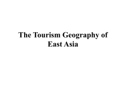 The Tourism Geography of East Asia