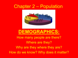 Chapter 2 Population Notes