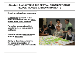 standard 3 - Spatial Analysis