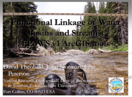 Functional Linkage of Water basins and Streams: FLoWS v1 ArcGIS