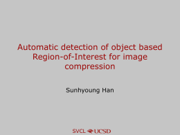 Automatic detection of object based Region-of