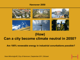 Hannover climate neutral 2050
