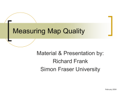 Calculating a Map Quality Metric