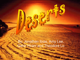 Deserts - milloyscience