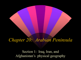 Chapter 20: Arabian Peninsula