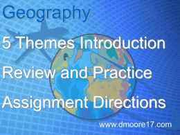 5 themes review & directions
