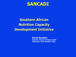 South African Nutrition Capacity Development Initiative