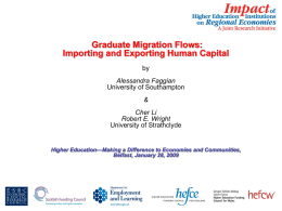Graduate Migration Flows - Impact of Higher Education Institutions