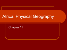 Africa: Physical Geography