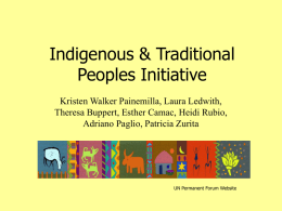 Indigenous & Traditional Peoples Initiative