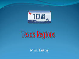 Texas Regions Powerpoint