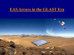 EAS Arrays - GLAST at SLAC