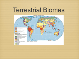 APES- Terrestrial Biomes Presentation