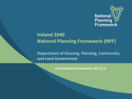 National Planning Framework