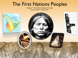 First Nations Peoples - Vancouver School Board