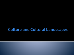 Cultural Patterns and Processes