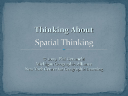 Spatial Thinking PowerPoint.