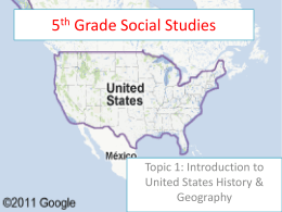 5th Grade Social Studies