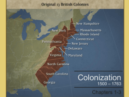 Colonization Overview File