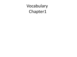 Vocabulary1x - Lake County Schools