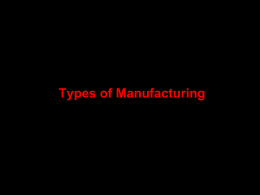 3202 Unit 5-2 Manufacturing Typesx